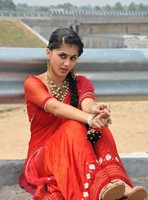 Tapsee in Red Saree Stills